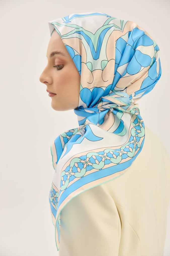 MAISA Rana Twill Scarf Blue