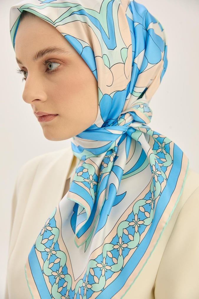 MAISA Rana Twill Scarf Blue