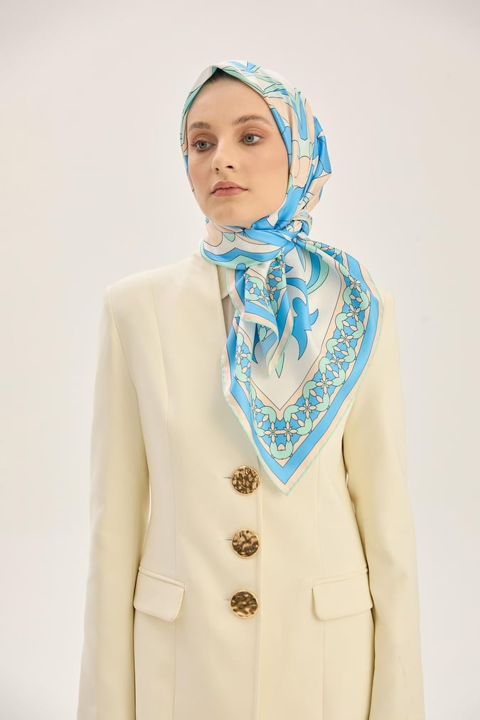 MAISA Rana Twill Scarf Blue