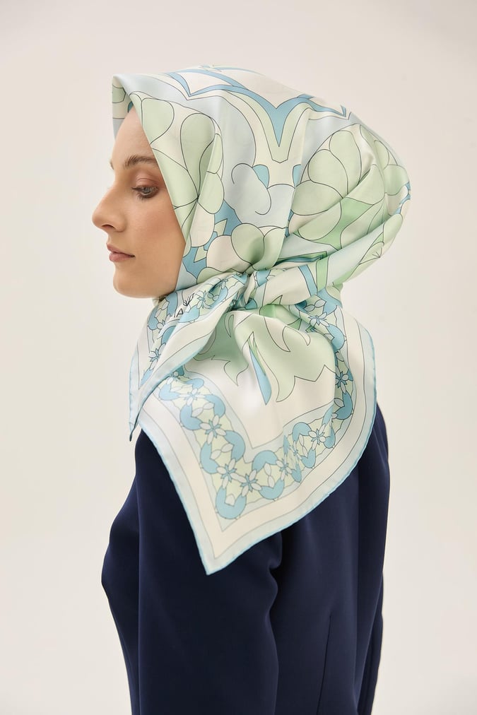 MAISA  Rana Twill Scarf Green