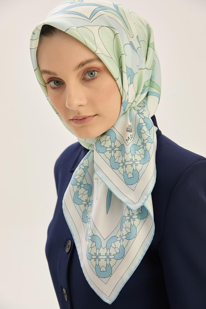 MAISA  Rana Twill Scarf Green