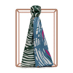 Ipekevi 01940 Colorful Zebra Silk Shawl Model 06