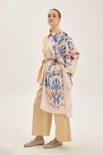 MAISA Reyna Crepe Silk Shawl Powder Pink