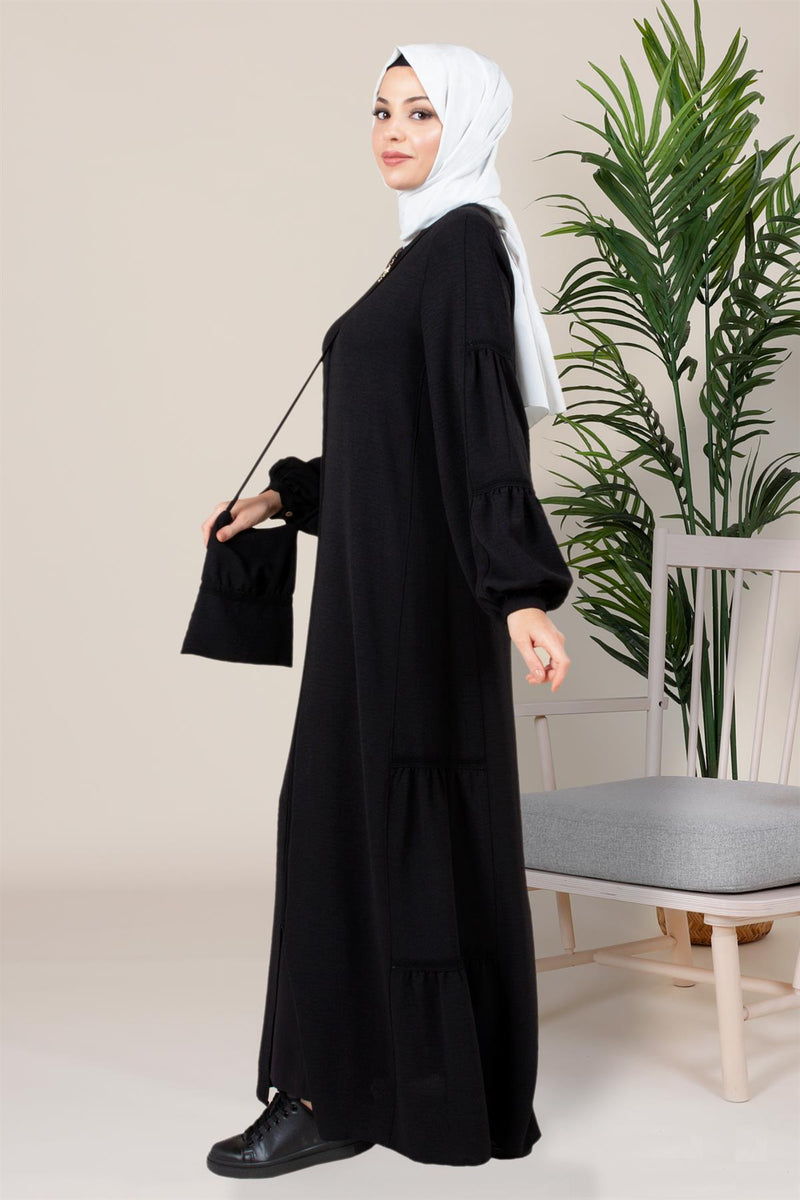 BYZ Sinem Abaya Black