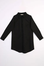 All Cotton Basic Tunic Black