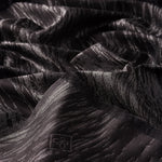 Ipekevi 06378 Black Silver Lurex Silk Shawl