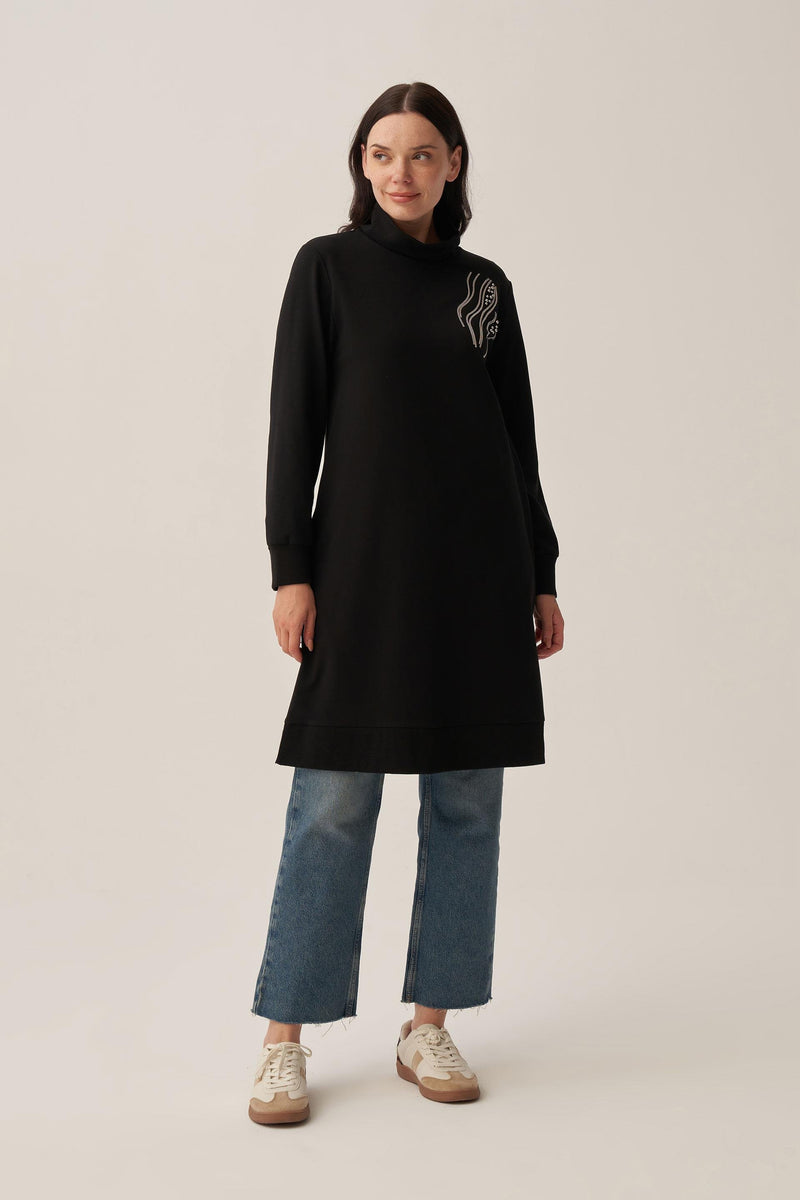 All Eser Long Tunic Black