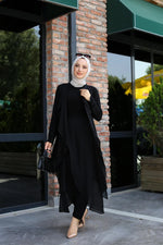 P&F Cool Chiffon Set Black