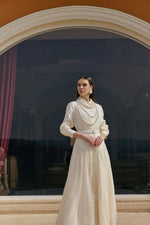 J&S Meyra Dress Ecru
