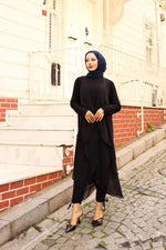 P&F Cool Chiffon Set Black