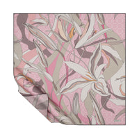 Ipekevi 01868 Sugar Mink Mono Irises Twill Silk Scarf