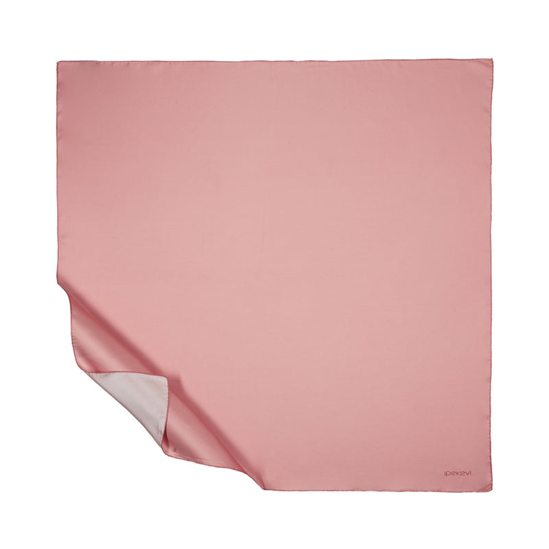 İpekevi 01116 Suger Pink Plain Silk Twill Scarf