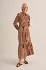 CLND Silk Poplin Dress Taba