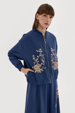 K&B Embroidery Skirt Set Night Blue
