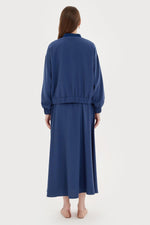 K&B Embroidery Skirt Set Night Blue