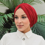 QF 1816 Handmade Turban Red