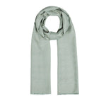 Ipekevi 06606 Water Green Houndstooth Cotton Silk Shawl