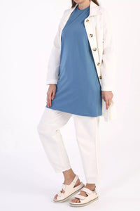 All 16003-0 Inner Sleeveles Tunic Blue
