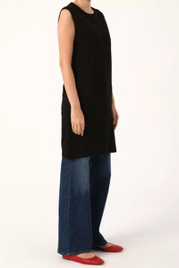 All 16003-0 Inner Sleeveles Tunic Black