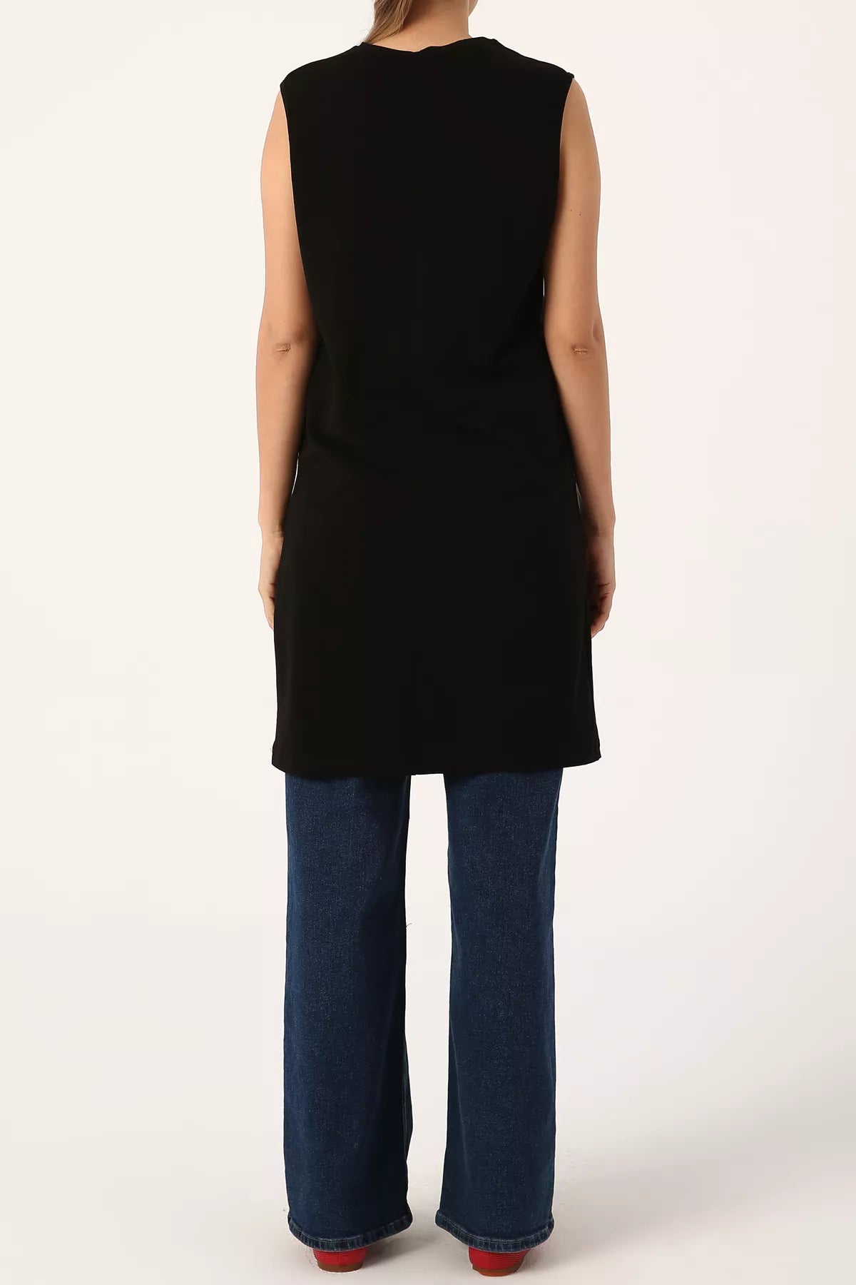 All 16003-0 Inner Sleeveles Tunic Black