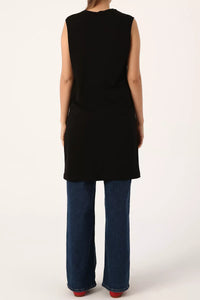All 16003-0 Inner Sleeveles Tunic Black