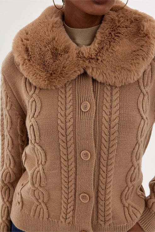 K&B Glia Cardigan Brown