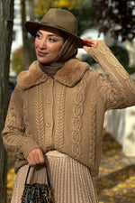 K&B Glia Cardigan Brown