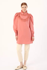 Allday 50119 Lace Detailed Tunic Rose