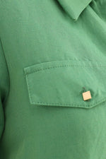 All Pocket Lid Dtld Shirt Green