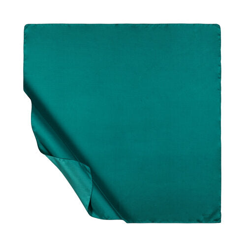 Ipekevi 01116 Clover Green Plain Silk Twill Scarf