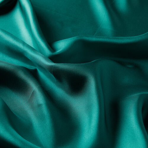 Ipekevi 01116 Clover Green Plain Silk Twill Scarf