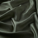 Ipekevi 01116 Olive Plain Silk Twill Scarf