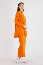 AFL Alya Knitted 2 Piece Set Orange
