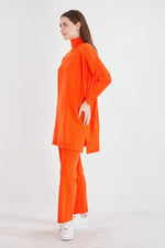 AFL Hazal Knitted 2 Piece Set Orange