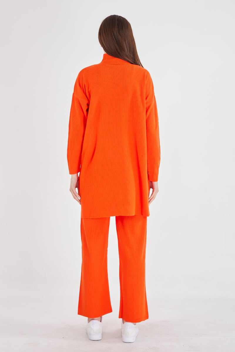 AFL Hazal Knitted 2 Piece Set Orange