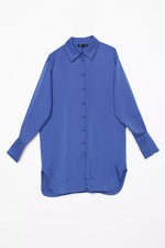 All Gold Buttons Tunic Blue