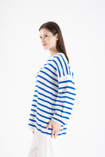 TCH Striped Sweater Sax Blue