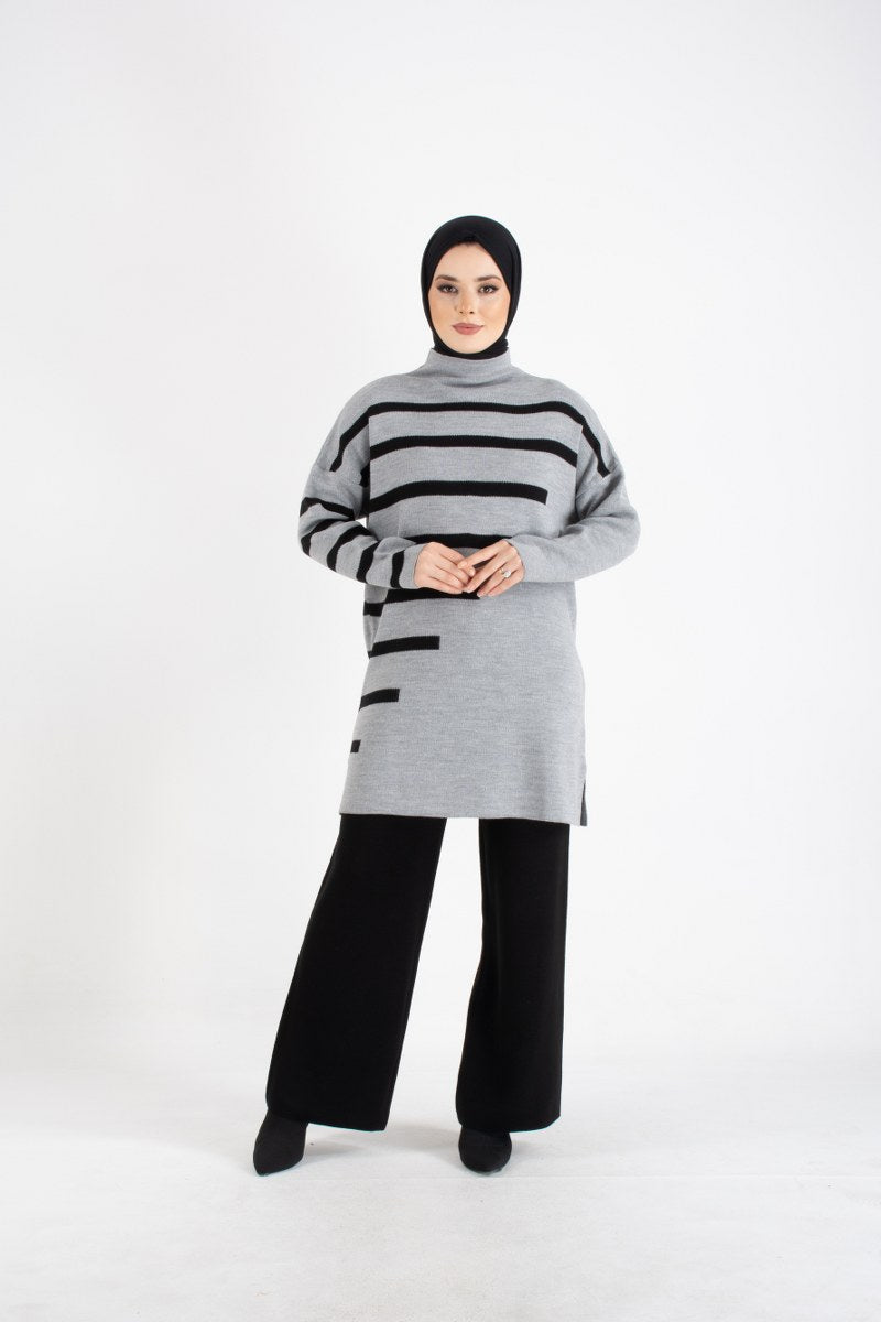 AFL Idil Knitted 2 Piece Set Gray