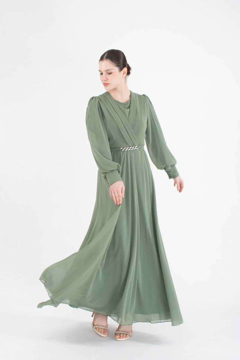 DMN 3645 Dress Green