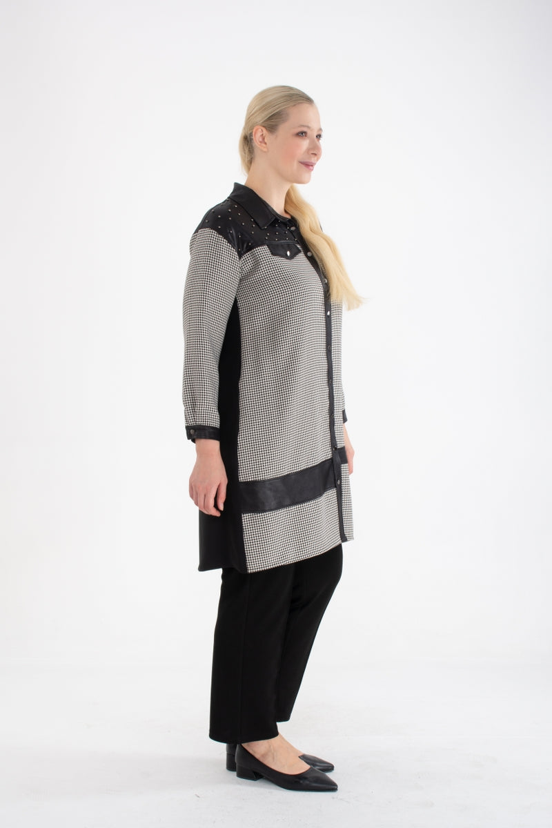 MSM 9501 Nehir Shirt Black&White