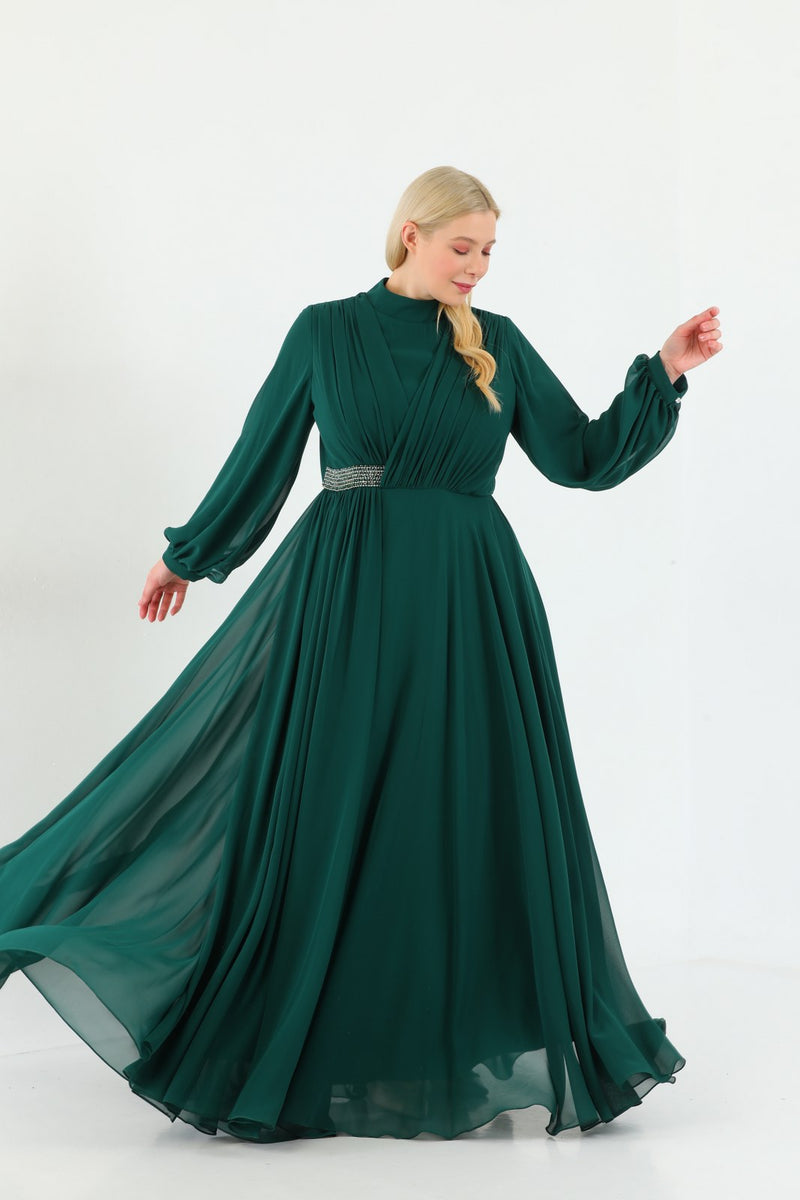 SRH Elena Dress Emerald