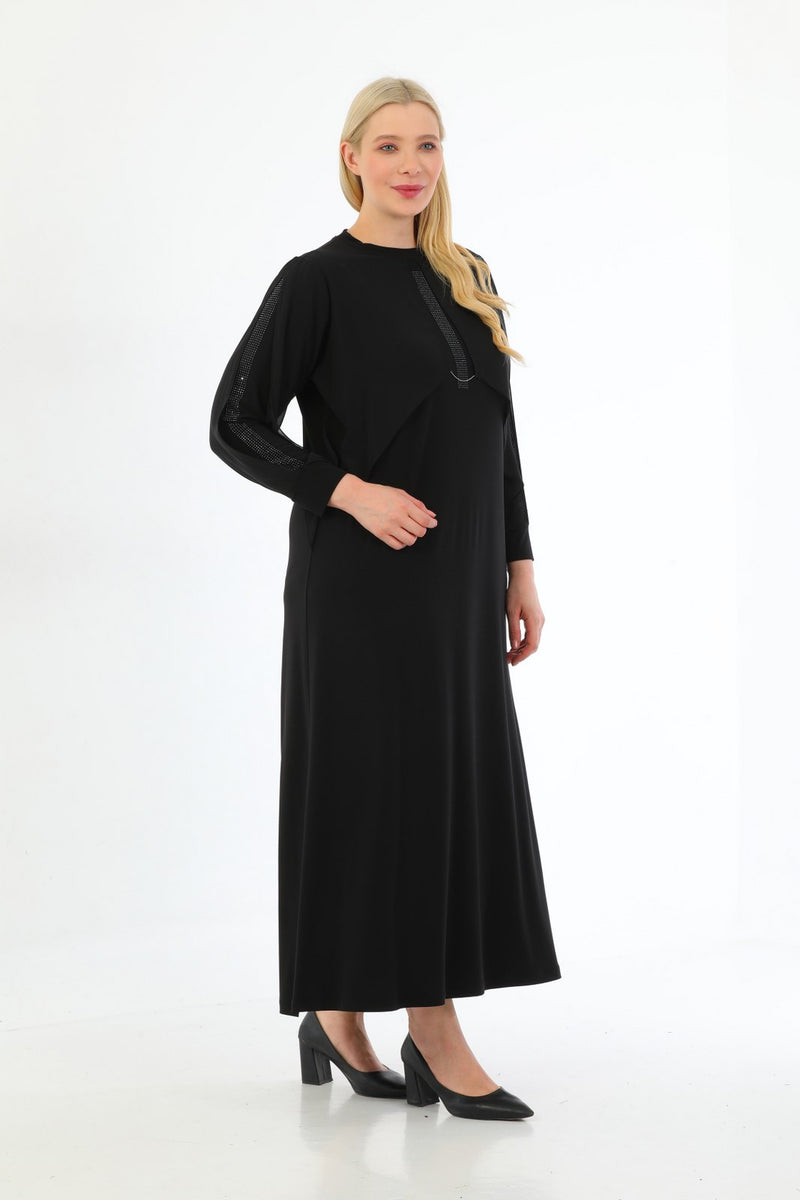 N&C Sandy Chiffon Dress Black