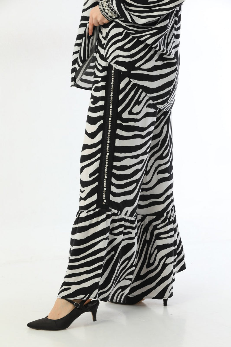 ZMS Zebra Pants Black&White