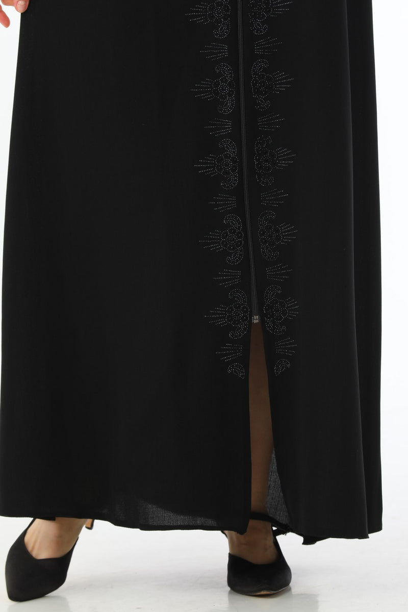 ECM 1750 Long Abaya Black