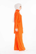 AFL Luna Knitted 2 PC Set Orange