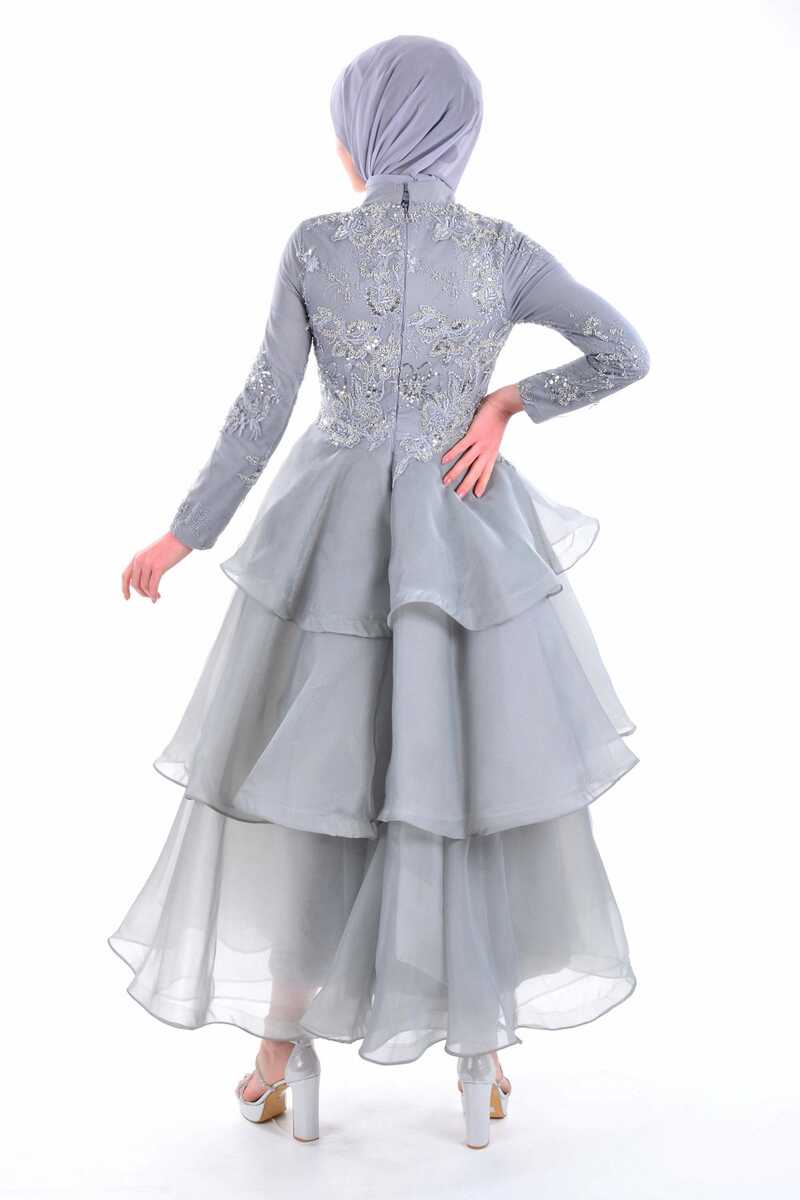 BLY 05926 Gown Gray