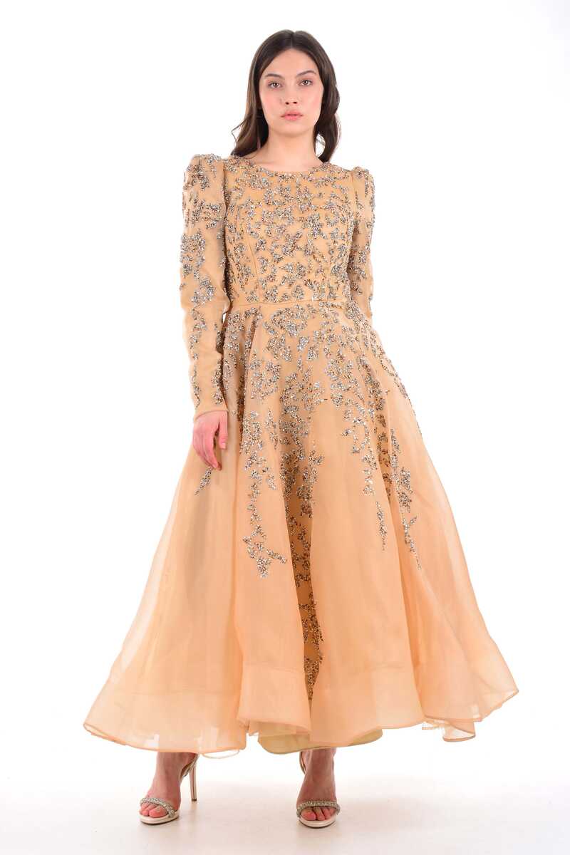 BLY 05928 Gown Gold