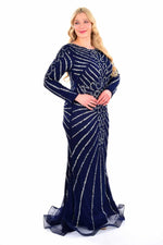 BLY 05963 Gown Navy Blue
