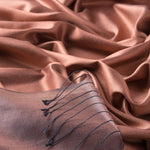 Ipekevi 927 Copper Reversible silk Shawl