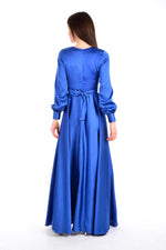 DMN 2122 Saten Dress Blue